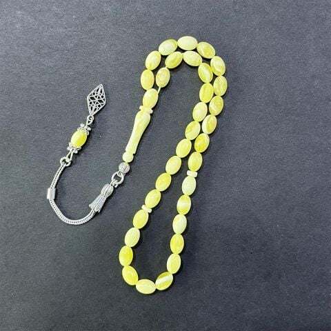 Akça Kaliningrad Damla Kehribar Beyzi Tespih 5.5*8 (mm)