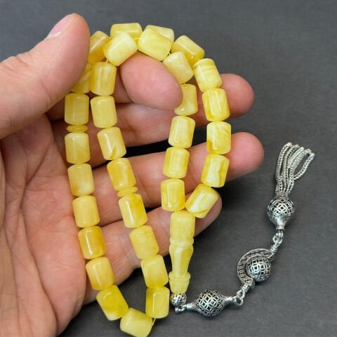 Akça Kaliningrad Damla Kehribar Kapsül Tespih 8*11 (mm)