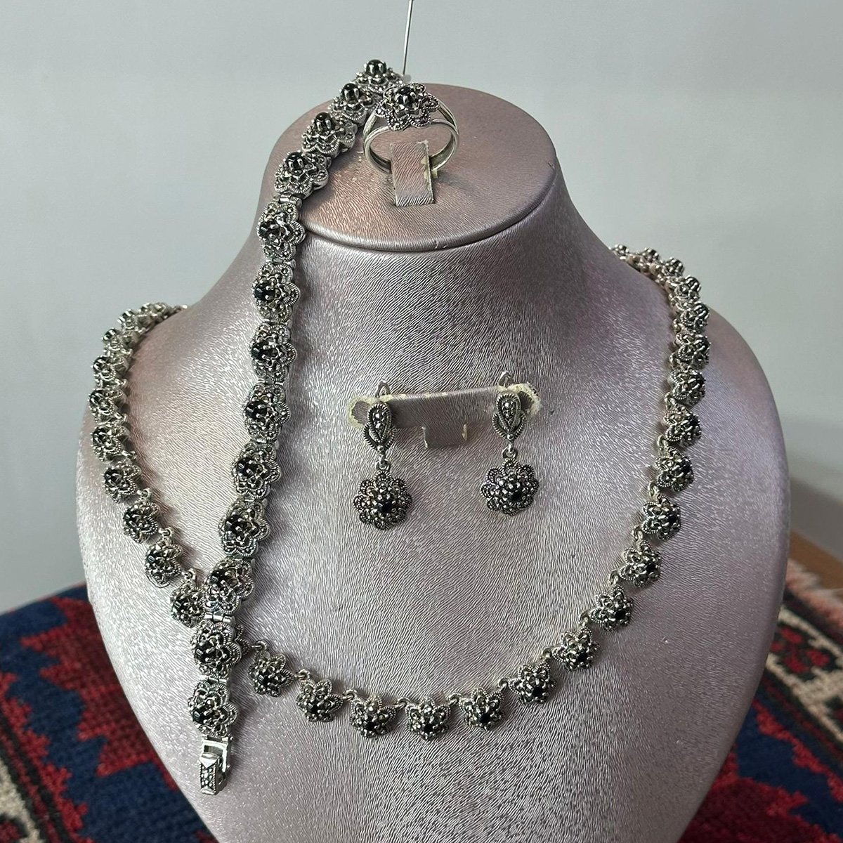 Markazi Gümüş Gerdanlık Set