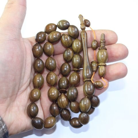 Usta İşi Yeşil Pelesenk Tespih 11*15 (mm)