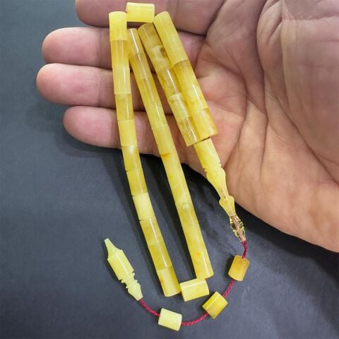 Yerli Atölye İşçiliği Kaliningrad Damla Kehribar Tespih 7*10,5 (mm)