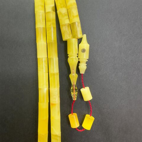 Yerli Atölye İşçiliği Kaliningrad Damla Kehribar Tespih 7*10,5 (mm)