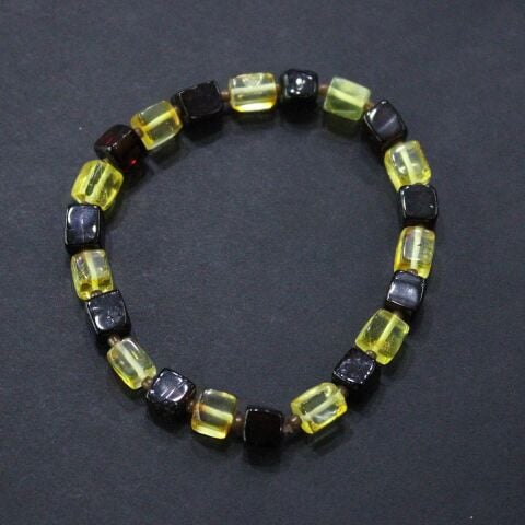 Karma Damla Kehribar Bileklik Küp Model 7 (gr)