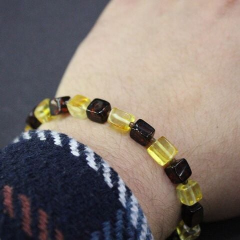 Karma Damla Kehribar Bileklik Küp Model 8,5 (gr)