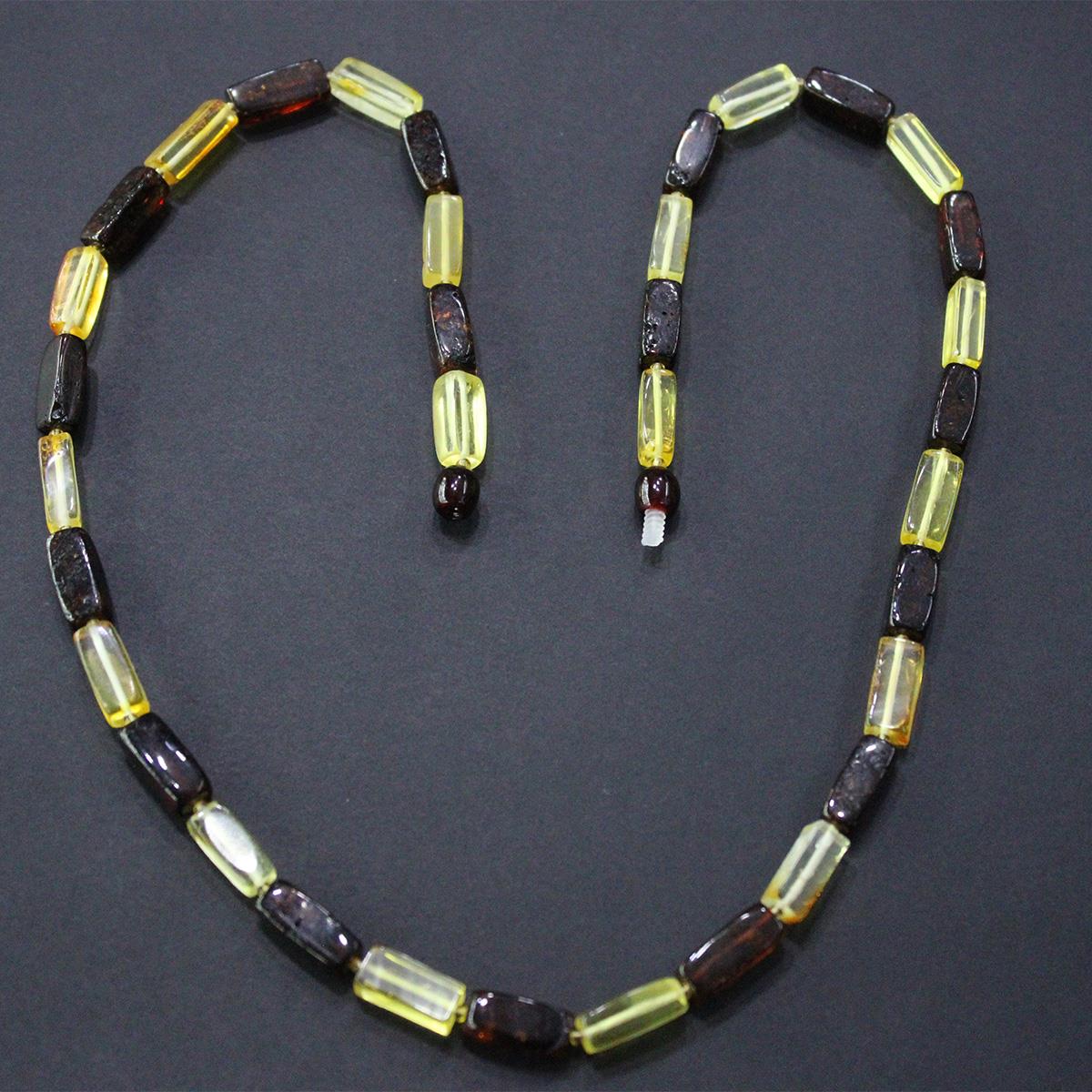 Karma Damla Kehribar Kolye Dikdörtgen Model 13,5 (gr)