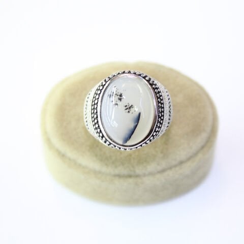 Yemen Akiği Gümüş Erkek Yüzük-2