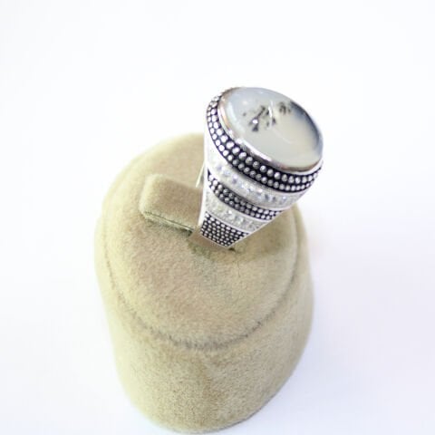 Yemen Akiği Gümüş Erkek Yüzük-2