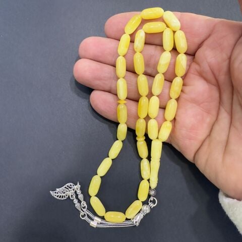 Kaliningrad Damla Kehribar Tespih Kapsül 6*13 (mm)