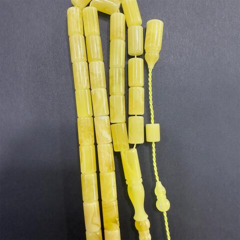 Yerli Atölye İşçiliği Kaliningrad Damla Kehribar Tespih Kesme 6*10,5 (mm)