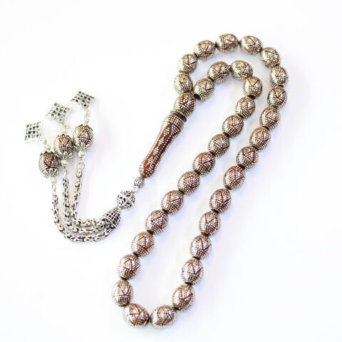 Piramit İşlemeli Kuka Tespih 9*11 (mm)