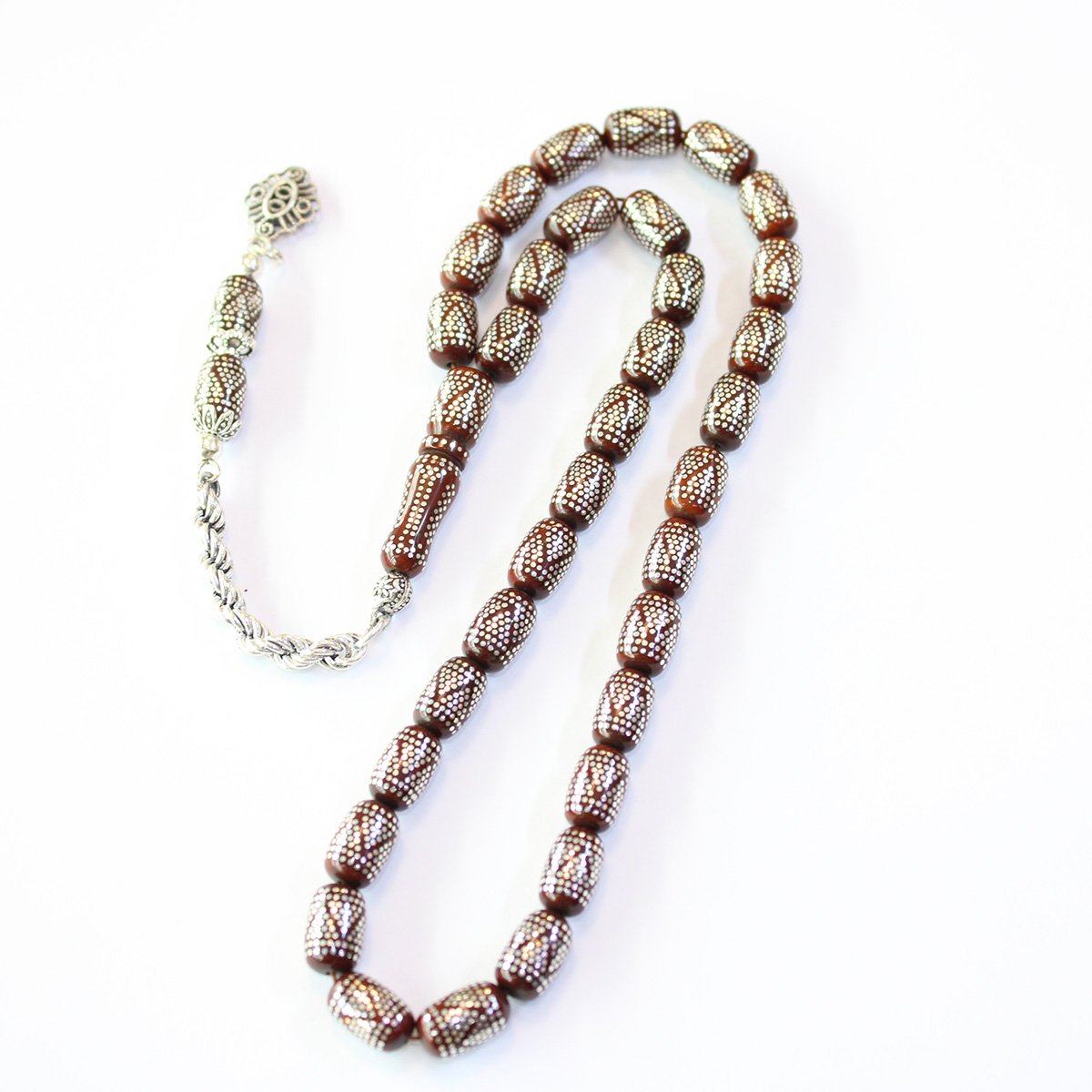 Piramit İşlemeli Kuka Tespih 7*11 (mm)