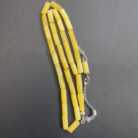 Kaliningrad Damla Kehribar Tespih Kesme Model 4*9,5 (mm)