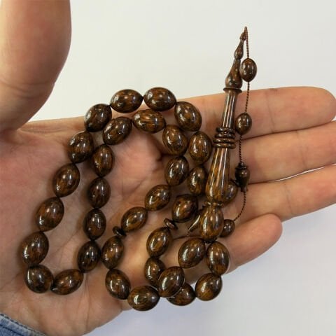 Usta İşçilikli Yılan Ağacı Tespih 9,3*13,3 (mm)