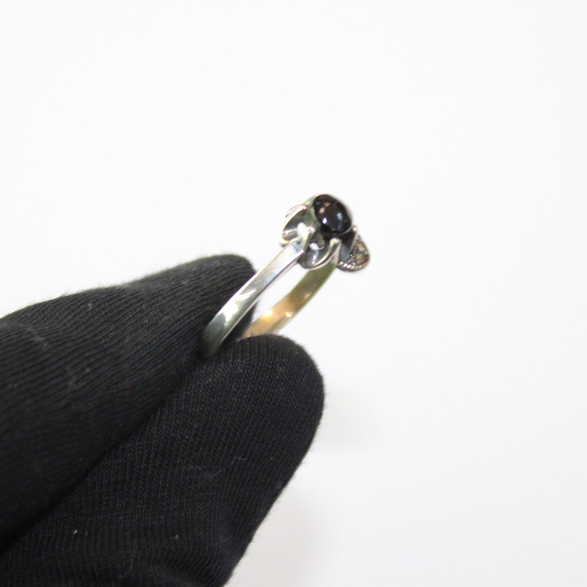 Oltu Taşlı Gümüş Markazit Yüzük-2