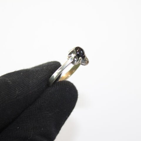 Oltu Taşlı Gümüş Markazit Yüzük-2