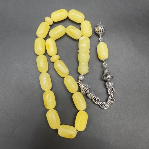 Maskot Kaliningrad Damla Kehribar Kapsül Tespih 10,5*17 (mm)