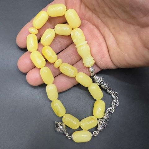 Maskot Kaliningrad Damla Kehribar Kapsül Tespih 10,5*17 (mm)