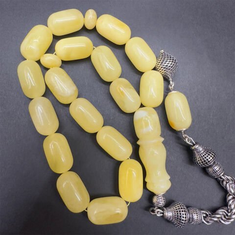 Maskot Kaliningrad Damla Kehribar Kapsül Tespih 10,5*17 (mm)