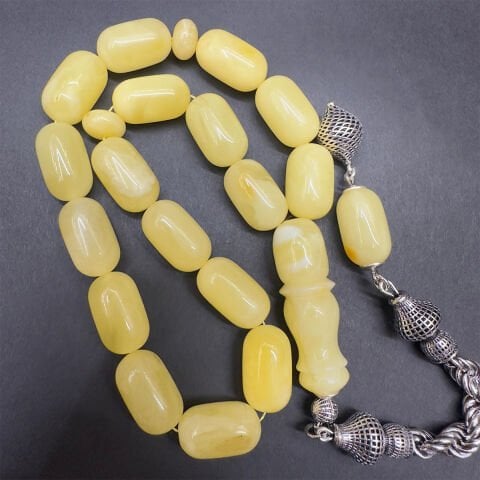 Maskot Kaliningrad Damla Kehribar Kapsül Tespih 10,5*17 (mm)