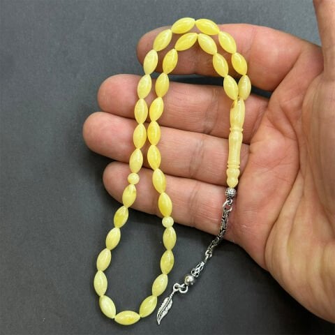 Kaliningrad Damla Kehribar Beyzi Tespih 5*9,5 (mm)