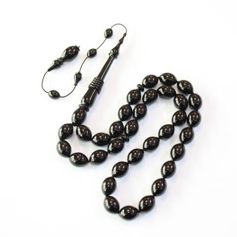 Usta İşçilikli Oltu Taşı Tespih 10*14 (mm)