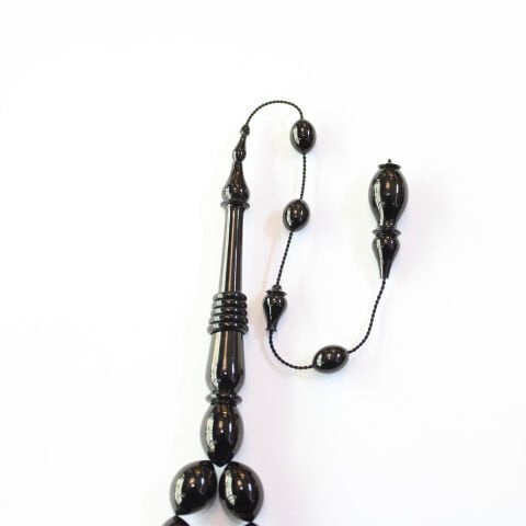 Usta İşçilikli Oltu Taşı Tespih 10*14 (mm)