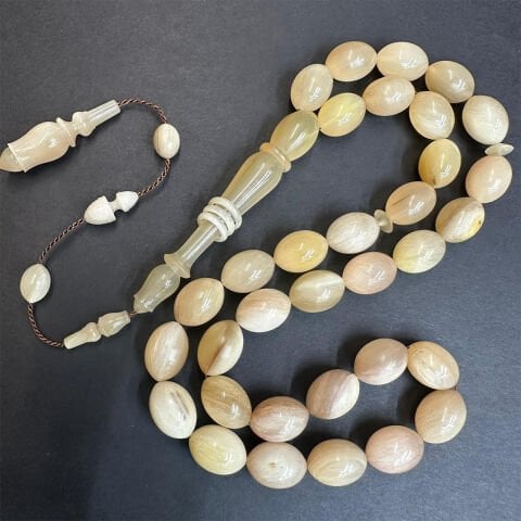 Usta İşçilikli Koç Boynuzu Tespih 10,5*14,5 (mm)