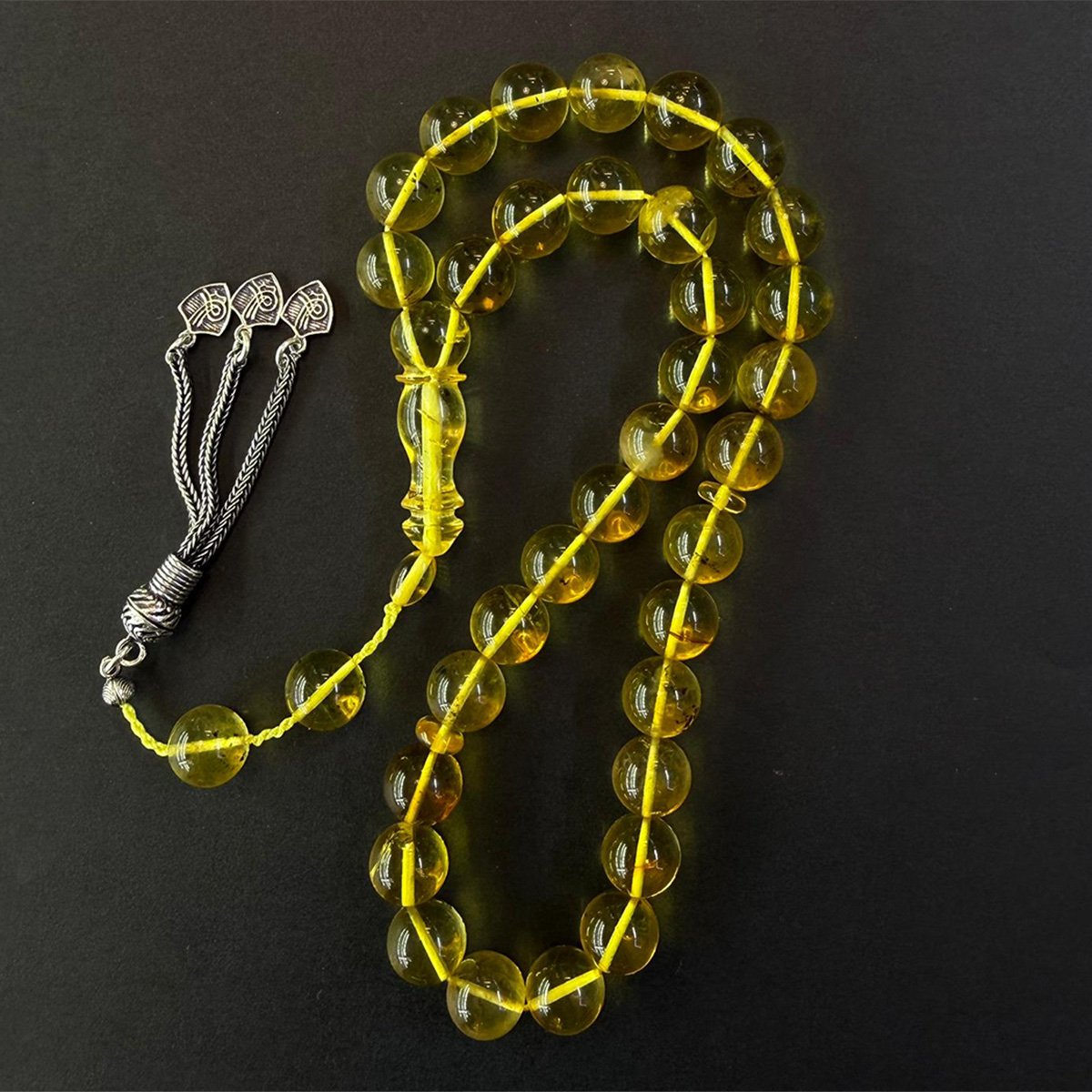 Şeffaf Kaliningrad Damla Kehribar Tespih 10 (mm)