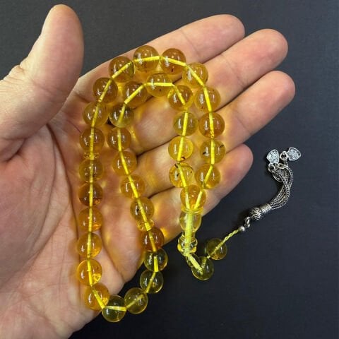 Şeffaf Kaliningrad Damla Kehribar Tespih 10 (mm)