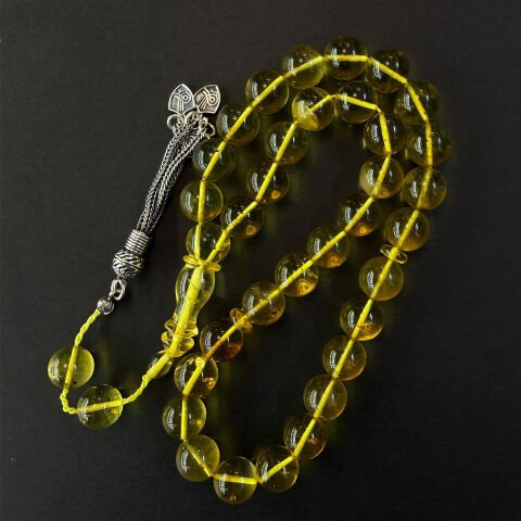 Şeffaf Kaliningrad Damla Kehribar Tespih 10 (mm)