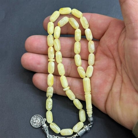 Kaliningrad Damla Kehribar Kapsül Tespih 6*11,5 (mm)-1