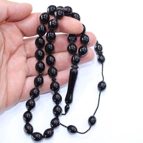 Oltu Taşı Tespih Beyzi Kesim 10*12 (mm)