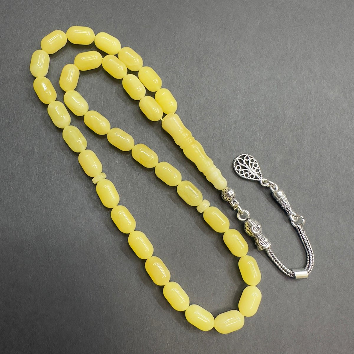 Kaliningrad Damla Kehribar Kapsül Tespih 5.5*9 (mm)-2