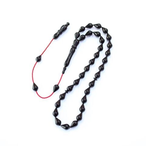 Sistem Püsküllü Oltu Taşı Tespih Damla Model