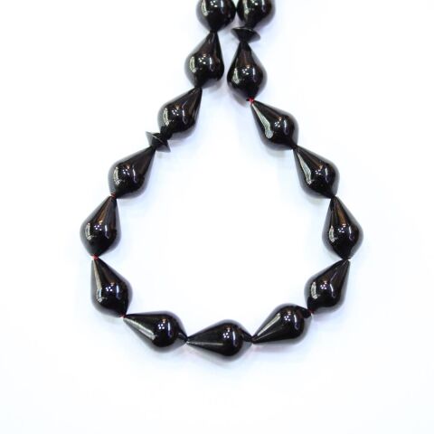 Sistem Püsküllü Oltu Taşı Tespih Damla Model