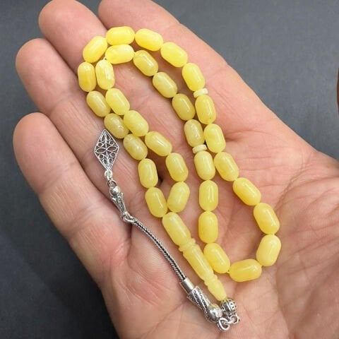 Kaliningrad Damla Kehribar Kapsül Tespih 5.5*9 (mm)-3