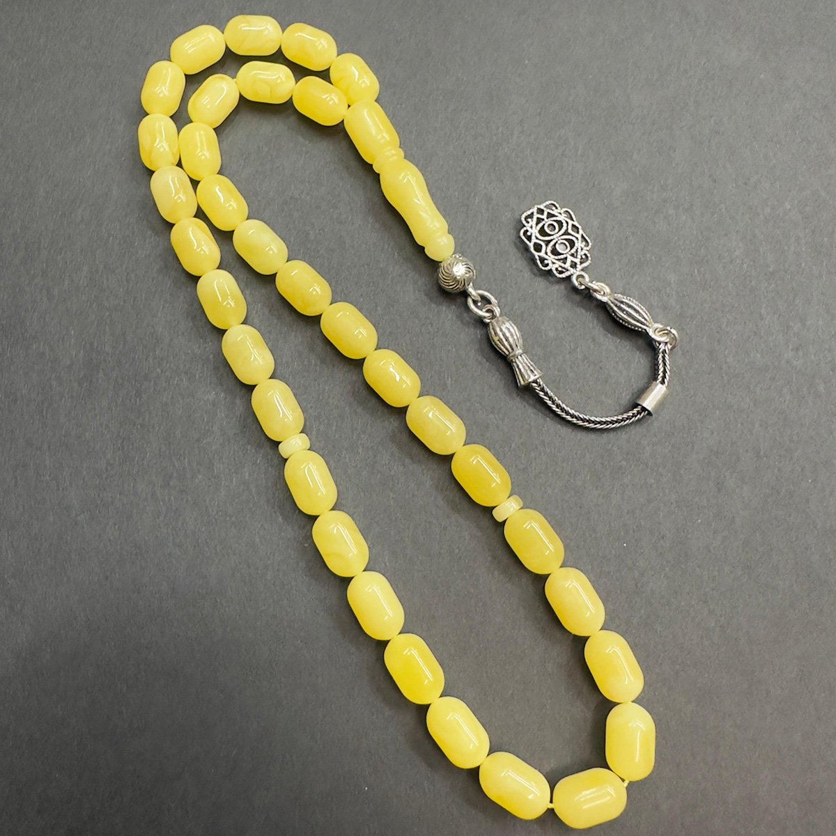 Kaliningrad Damla Kehribar Kapsül Tespih 6*9,5 (mm)-1