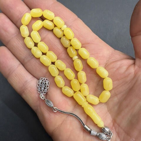 Kaliningrad Damla Kehribar Kapsül Tespih 6*9,5 (mm)-1