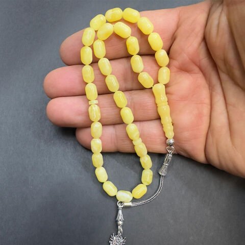 Kaliningrad Damla Kehribar Kapsül Tespih 6*9,5 (mm)-2