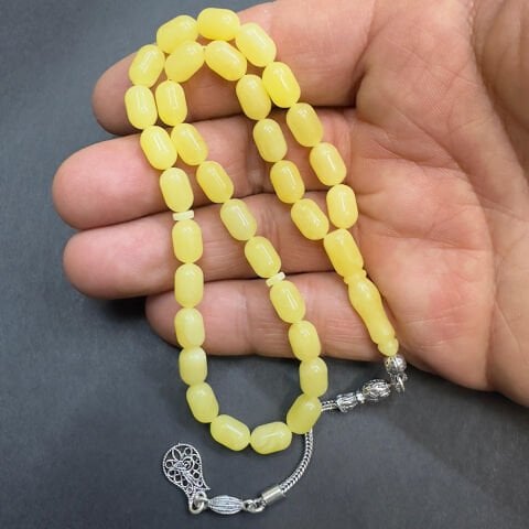 Kaliningrad Damla Kehribar Kapsül Tespih 6*9,5 (mm)-3