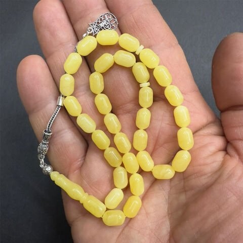 Kaliningrad Damla Kehribar Kapsül Tespih 6*9,5 (mm)-3