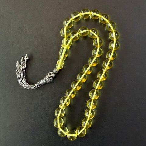 Şeffaf Kaliningrad Damla Kehribar Tespih 8,5 (mm)