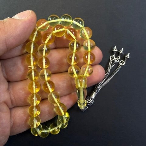 Şeffaf Kaliningrad Damla Kehribar Tespih 8,5 (mm)