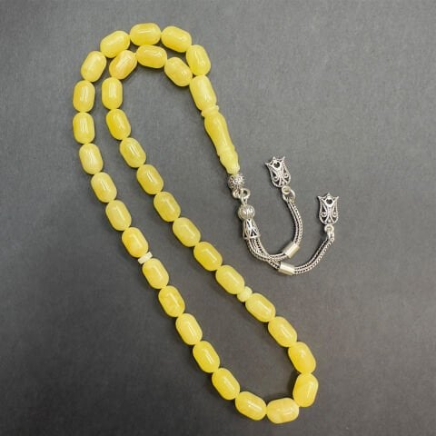 Kaliningrad Damla Kehribar Kapsül Tespih 6*9,5 (mm)-4