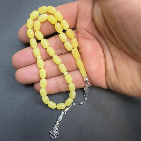 Kaliningrad Damla Kehribar Kapsül Tespih 6*9,5 (mm)-4