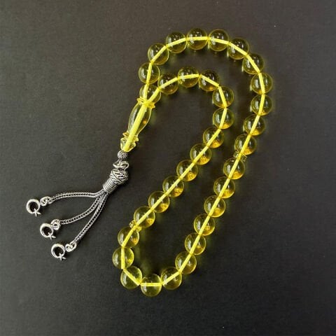 Şeffaf Kaliningrad Damla Kehribar Tespih 8,5 (mm)-1