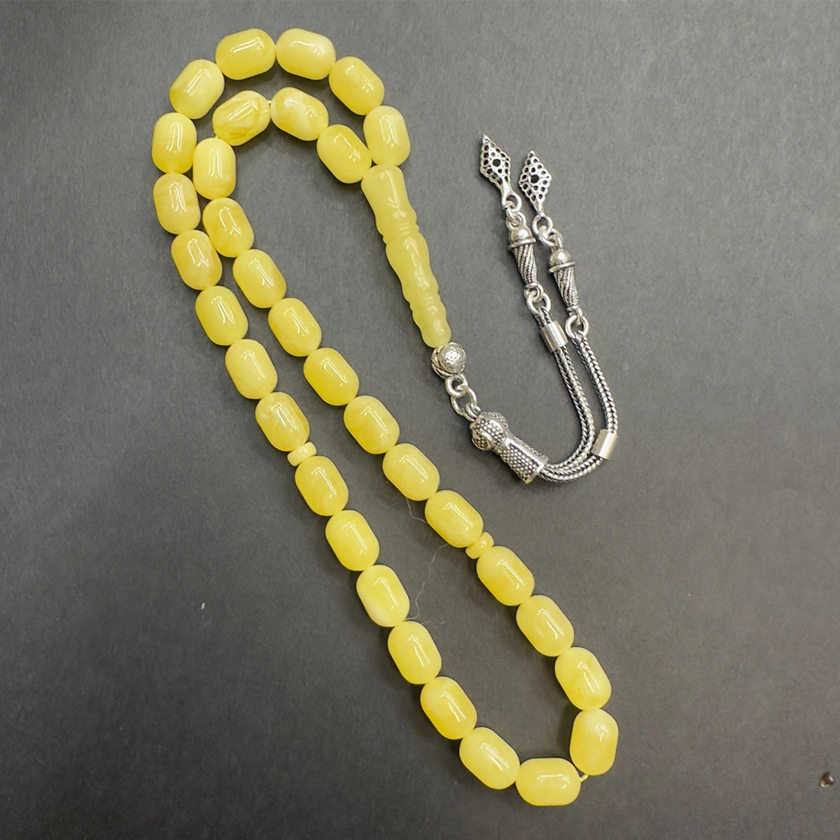 Kaliningrad Damla Kehribar Kapsül Tespih 6,5*9,5 (mm)-2