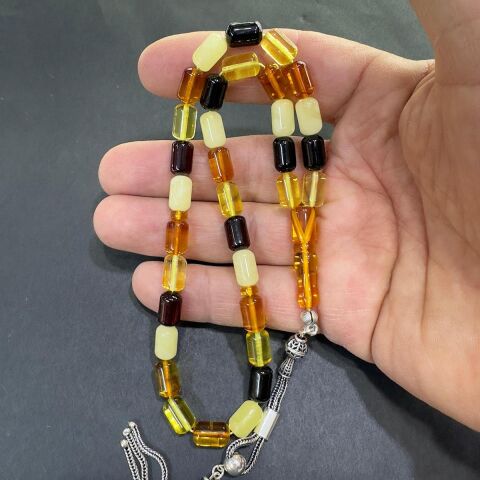 Kaliningrad Damla Kehribar Karma Kapsül Tespih 6,5*10 (mm)