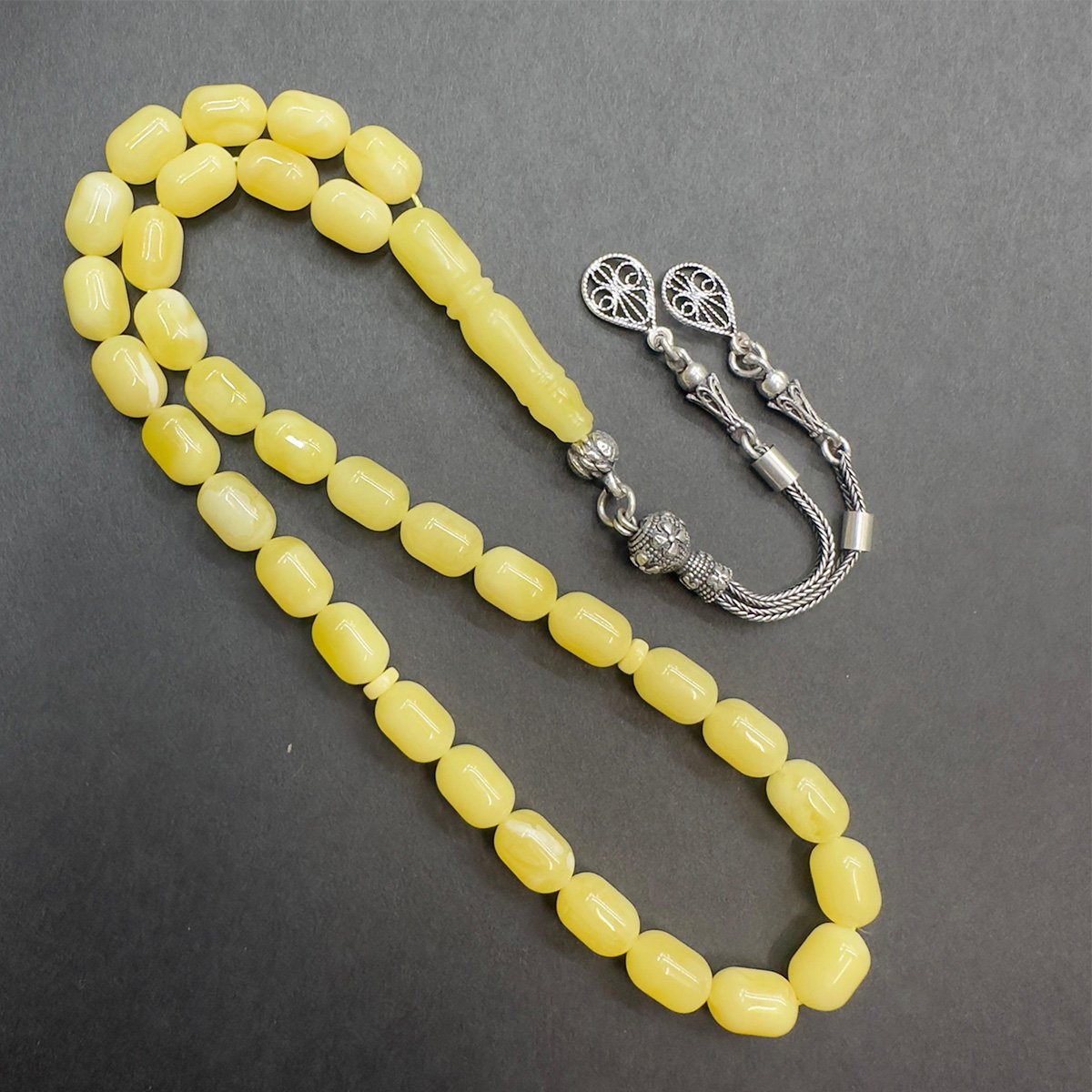 Kaliningrad Damla Kehribar Kapsül Tespih 6,5*9,5 (mm)-3