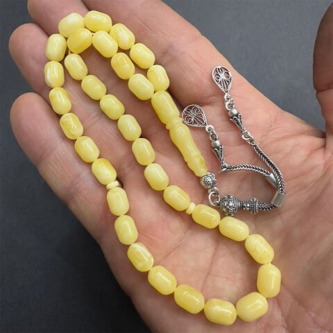 Kaliningrad Damla Kehribar Kapsül Tespih 6,5*9,5 (mm)-3